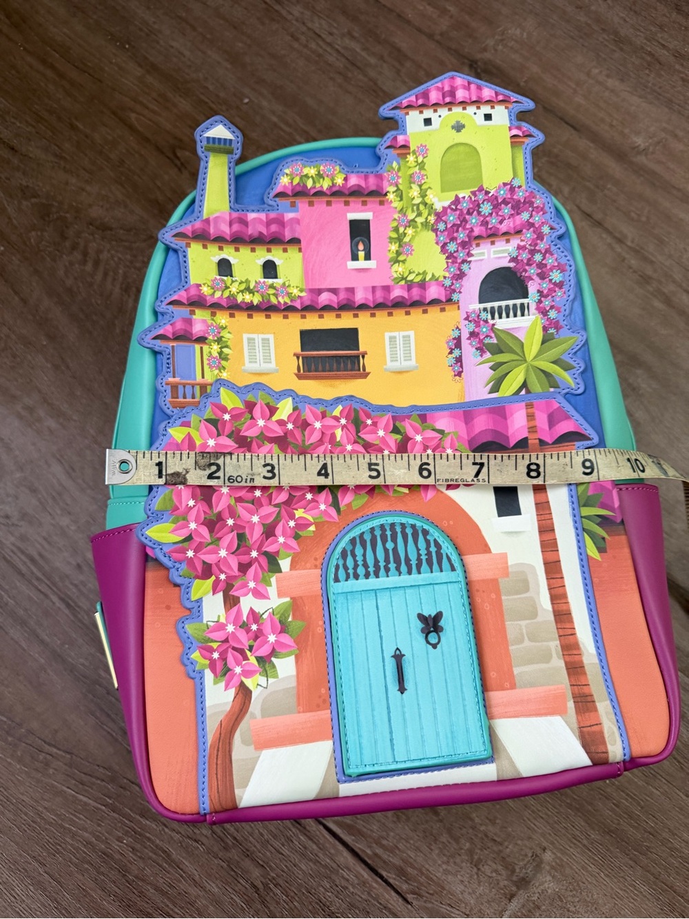 NWOT Disney loungefly Mirabel Encanto backpack house w/ loungefly dust bag - Picture 9 of 12